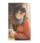 Smiling knit beautiful girl zero（個別スタンプ：27）