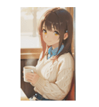Smiling knit beautiful girl zero（個別スタンプ：29）