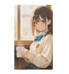 Smiling knit beautiful girl zero（個別スタンプ：31）