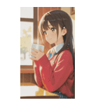 Smiling knit beautiful girl zero（個別スタンプ：33）