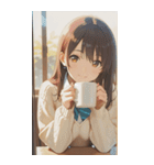 Smiling knit beautiful girl zero（個別スタンプ：34）