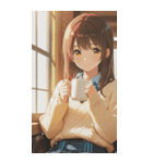 Smiling knit beautiful girl zero（個別スタンプ：36）