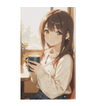 Smiling knit beautiful girl zero（個別スタンプ：39）