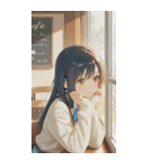Smiling knit beautiful girl zero（個別スタンプ：40）