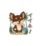 チワワさんの夏スタンプ（個別スタンプ：4）