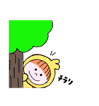 ハーフアップの女の子 その③（個別スタンプ：2）