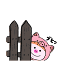 ハーフアップの女の子 その③（個別スタンプ：3）