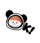ハーフアップの女の子 その③（個別スタンプ：13）