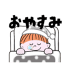 ハーフアップの女の子 その③（個別スタンプ：35）