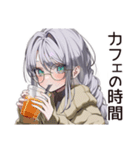 雨カフェの読書女子☆（個別スタンプ：23）