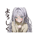 雨カフェの読書女子☆（個別スタンプ：36）