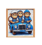 刺青monkeyパズル2（個別スタンプ：7）