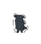 様子のおかしい黒ポメ（個別スタンプ：5）