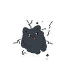 様子のおかしい黒ポメ（個別スタンプ：11）