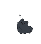様子のおかしい黒ポメ（個別スタンプ：14）