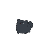 様子のおかしい黒ポメ（個別スタンプ：16）
