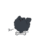 様子のおかしい黒ポメ（個別スタンプ：20）