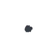 様子のおかしい黒ポメ（個別スタンプ：24）