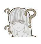 えんぴつで描いた様なイラスト風スタンプ（個別スタンプ：21）