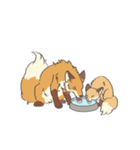 うごくきつね（夏っぽい）（個別スタンプ：8）