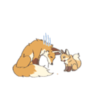 うごくきつね（夏っぽい）（個別スタンプ：13）