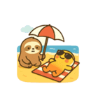 のっけとぷるりの夏休み☀（個別スタンプ：1）