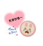 金太郎飴風 うさぎ、気持ちを伝える（個別スタンプ：7）