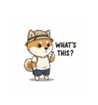 スーツ姿の柴犬シュウイチ仕事応援スタンプ（個別スタンプ：2）