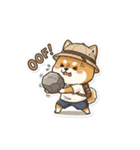 スーツ姿の柴犬シュウイチ仕事応援スタンプ（個別スタンプ：12）