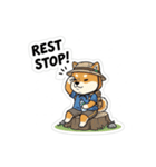 スーツ姿の柴犬シュウイチ仕事応援スタンプ（個別スタンプ：20）