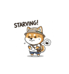 スーツ姿の柴犬シュウイチ仕事応援スタンプ（個別スタンプ：22）