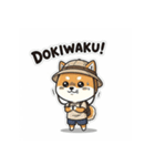 スーツ姿の柴犬シュウイチ仕事応援スタンプ（個別スタンプ：36）