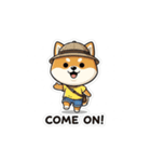 スーツ姿の柴犬シュウイチ仕事応援スタンプ（個別スタンプ：37）