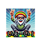 ジャマイカドレッドラスタマン8bitゲーム風（個別スタンプ：5）
