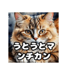 水彩タッチのマンチカン日和（個別スタンプ：13）
