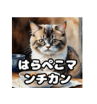 水彩タッチのマンチカン日和（個別スタンプ：23）