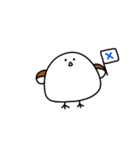 表情で伝えるシマエナガちゃん（個別スタンプ：8）