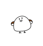 表情で伝えるシマエナガちゃん（個別スタンプ：18）