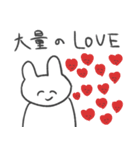 恋人への本音スタンプ2 うさぎ（個別スタンプ：14）