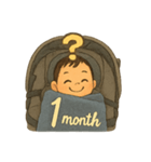 1ヶ月のかわいい男の子（個別スタンプ：5）