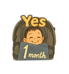 1ヶ月のかわいい男の子（個別スタンプ：6）
