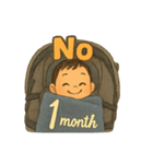 1ヶ月のかわいい男の子（個別スタンプ：7）