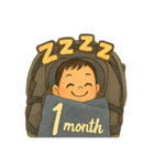 1ヶ月のかわいい男の子（個別スタンプ：8）