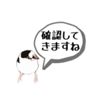 ジュウシマツ！使いやすいスタンプ2（個別スタンプ：1）