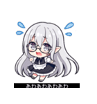 VTuberヤコちゃんSDポーズ集～黒帯字幕版～（個別スタンプ：25）