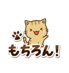 ちびキジトラ☆シンプル（個別スタンプ：17）