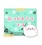 ピアノ・アザラシ/毎年使える♡年末年始4（個別スタンプ：15）