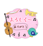 ピアノ・北欧雑貨鳥/毎年使える♡年末年始4（個別スタンプ：12）