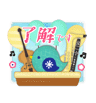 ピアノ・北欧雑貨鳥/毎年使える♡年末年始4（個別スタンプ：18）