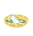 【中国語（繁体字）】端午節 粽子ウサギ（個別スタンプ：12）